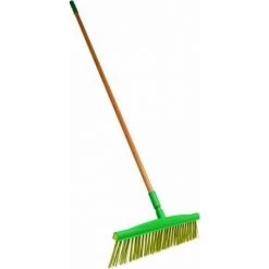 BALAI A FEUILLES MANCHE BOIS VERNIS 1.5M D.25MM -07328UNIVERSEL