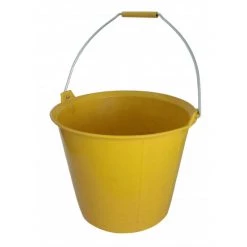 Seau PRO JAUNE Renforcé à Ergots 13 Litres Anse Diam. 6.3 Mm SOFOP TALIAPLAST - 310132