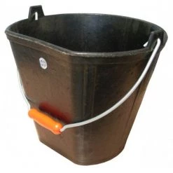 SEAU CAOUTCHOUC ARME 17 LITRES COTE PLAT POIGNEE PRO SOFOP TALIAPLAST - 320112 -Maçon Soldes Magasin 320112