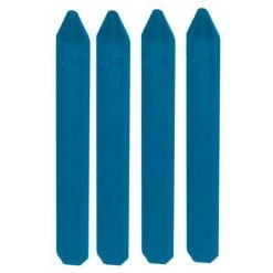 BLISTER DE 4 CRAIES BLEUES HEXAGONALES L.120MM SOFOP TALIAPLAST - 400966