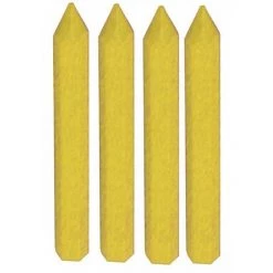 BLISTER DE 4 CRAIES JAUNES HEXAGONALES L.120MM SOFOP TALIAPLAST - 400967