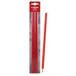 2 CRAYONS DE CHARPENTIER ROUGE 30CM SOUS BLISTER SOFOP TALIAPLAST - 401062