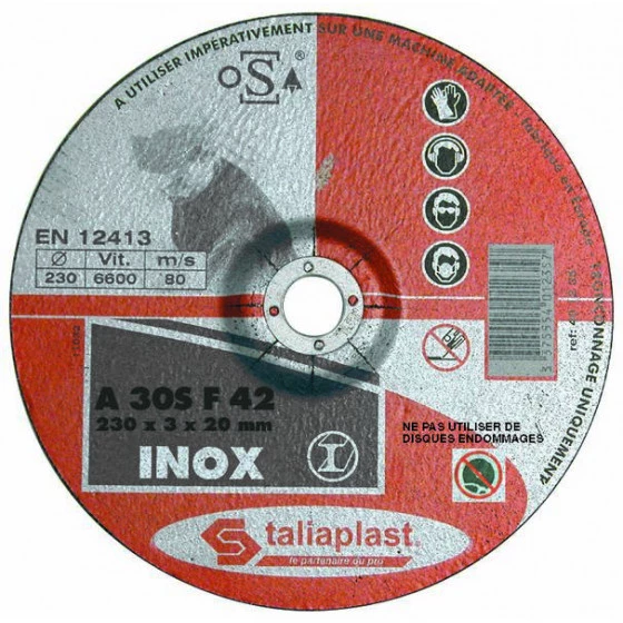 DISQUE ABRASIF POUR INOX 115MM SOFOP TALIAPLAST - 401232 4 DISQUE ABRASIF POUR INOX 115MM SOFOP TALIAPLAST - 401232 – Image 2