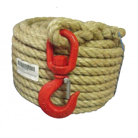 CORDAGE À POULIE CORDERIE MESNARD CHANVRE AVEC CROCHET Ø 20/22 - CPCHS200C040N 3 CORDAGE À POULIE CORDERIE MESNARD CHANVRE AVEC CROCHET Ø 20/22 - CPCHS200C040N