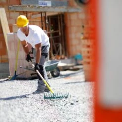 RATEAU LEBORGNE BATIPRO 14 DENTS DROITES SANS MANCHE - 376100 -Maçon Soldes Magasin rateau dents droites batipro 04t1 1